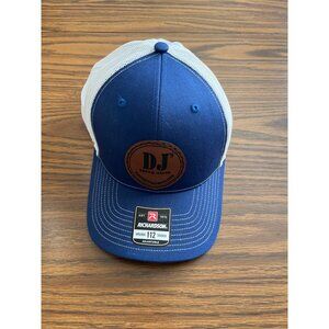 Richardson adjustable snap back blue white ball cap with DJ’s Truck Sales